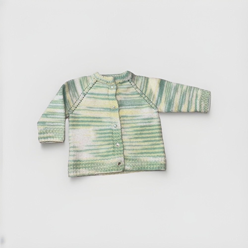 Knit Sweater‎ 6-12 Months Buttonup Pastel Green Spring Unisex